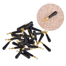 100pcs Black Fishing Rolling Drift Rubber Head Drift Fishing Drift Seat Rubber Fishing Float