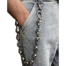 Stylish Hollow Skull Pants Chain Wallet Chain For Rock-G