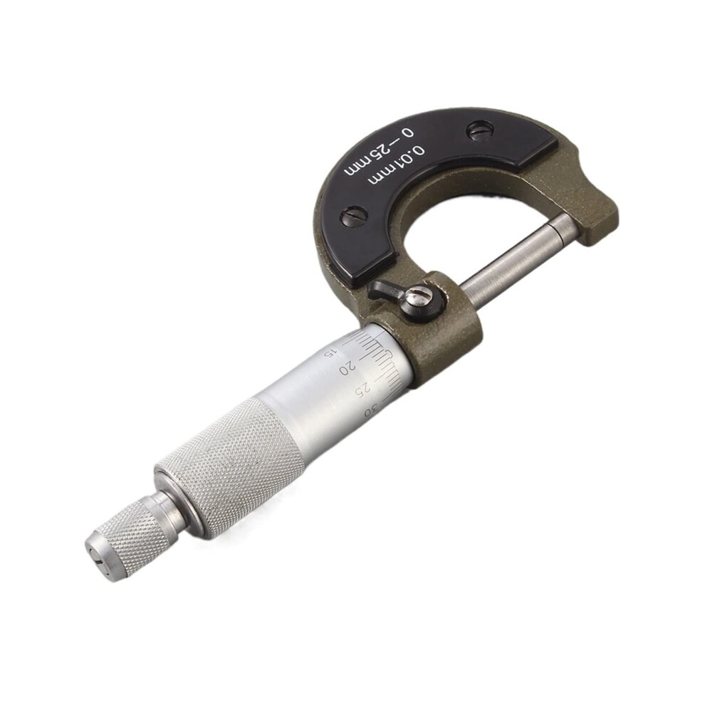 Micrometer, 25Mm 0.01Mm Gauge Outside Metric Micrometer Tool With Metal For Mechanist Caliper Tool 9189345819971