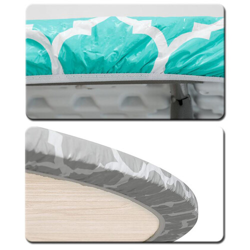 Waterproof Table Protector for Rectangular Tables, Easy to Clean Washable Tablecloth, PVC Flannel Back Elastic Edges Cover for Dining Kitchen Patio Us 2