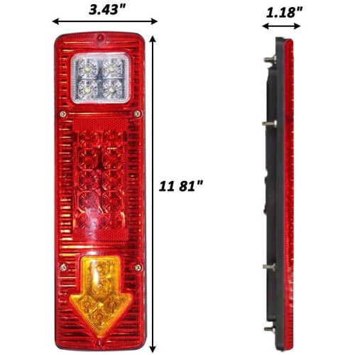 Αναβάθμιση πίσω φώτων LED, φωτεινοί και αποδοτικοί πολύχρωμοι φακοί για snowmobile van 2 1