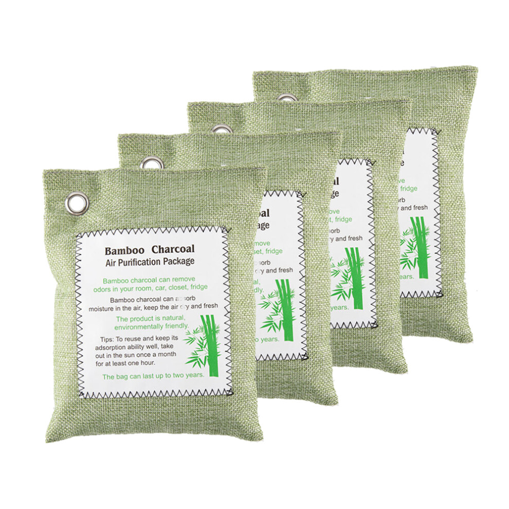 Odor Absorber, Moisture Absorber, Nature Fresh Air Purifier Bamboo Charcoal Air Purifying Bag Reusable For 2 Years Activated Charcoal Bags 9190834895024