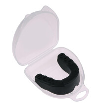 Rubber Athletic Mouth Guards Shield Adult for Guarding Teeth Youth Mouthguards for Boxing Hockey with Plastics Box Black Ref: 9531