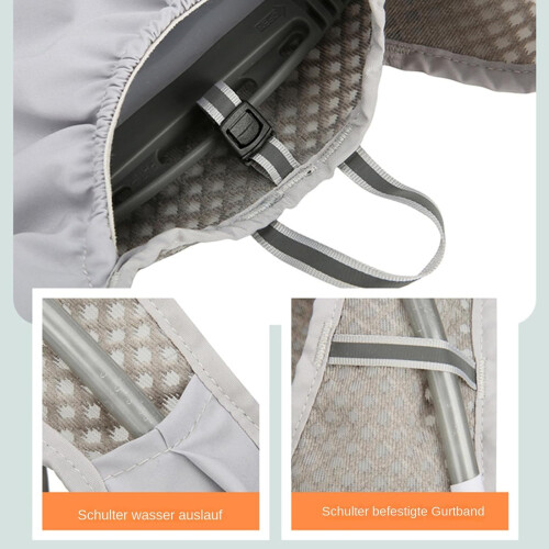 Flowing Water Vest, Hydration Pack Backpack, 5L Water, Adjustable Chest Straps, Cycling Grey D 2