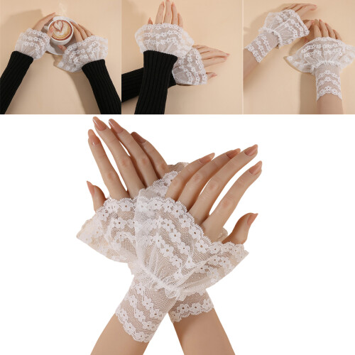 Fashionable Sleeve Covers For Hand Modeling Breathable-White 2