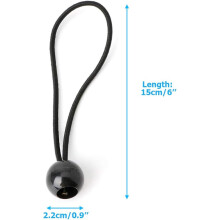 Sangle élastique à boule ultra-résistante pour équipement de camping, sangles élastiques extensibles et flexibles, parfaites pour les activités