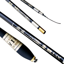 Lightweight Carbon Fiber Fly Rods Telescopic No Rings Fishing Rod for Rivers Lakes and Reservoirs Fishing Tool 12ft