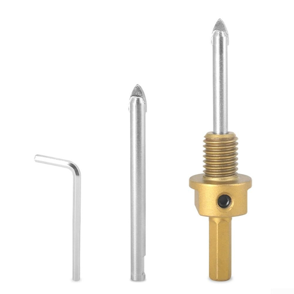 For M14 Thread Center Drill Adapter For Angle Grinder With Brazing Hole, Precise Positioning For Electric Drills 9412369757272