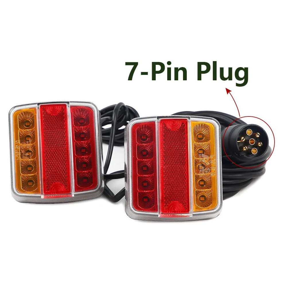 Multi-Purpose Towing S, Hi-Intensity Led Trailer Tail Kit With Adsorbed Magnet For Trailers Boats Caravans, 12V Magnetic Towing Kit Light 9190834905358