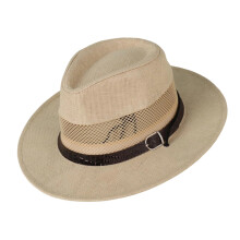 Bucket Hat With Adjustable Fit Foldable Wide Brimmed For-Beige