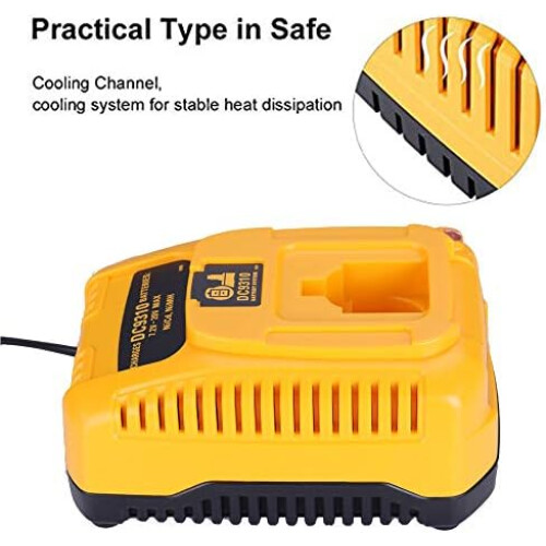 Replacement Battery Charger For 18 Volt Ni-Mh Tools, Featuring Fast Charging And Wide Compatibility, Integrated Microchip Ensures Safe Operation For 2