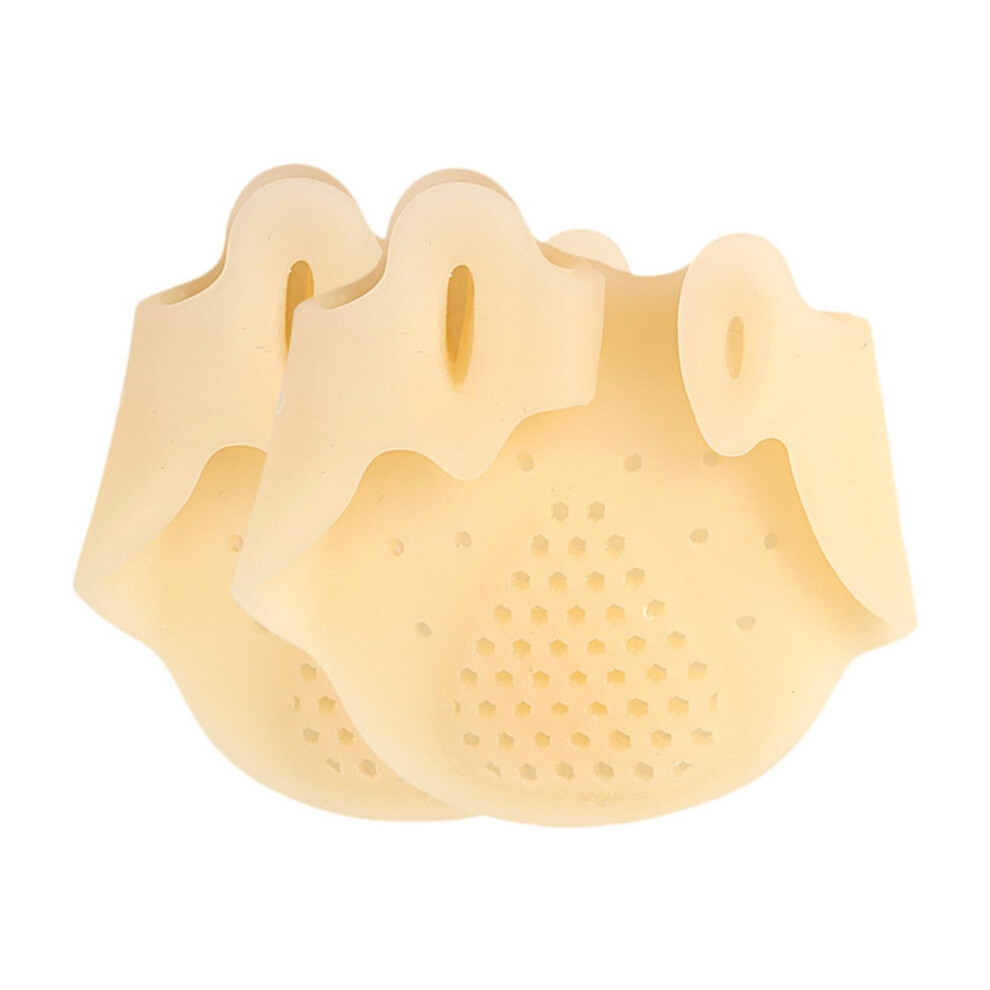 Yellow 2Pcs Toes Correctors Body Feet Aligners Spreader Soft Gel Foot Toe Support Pads For Correcting Overlapping Women Girls,