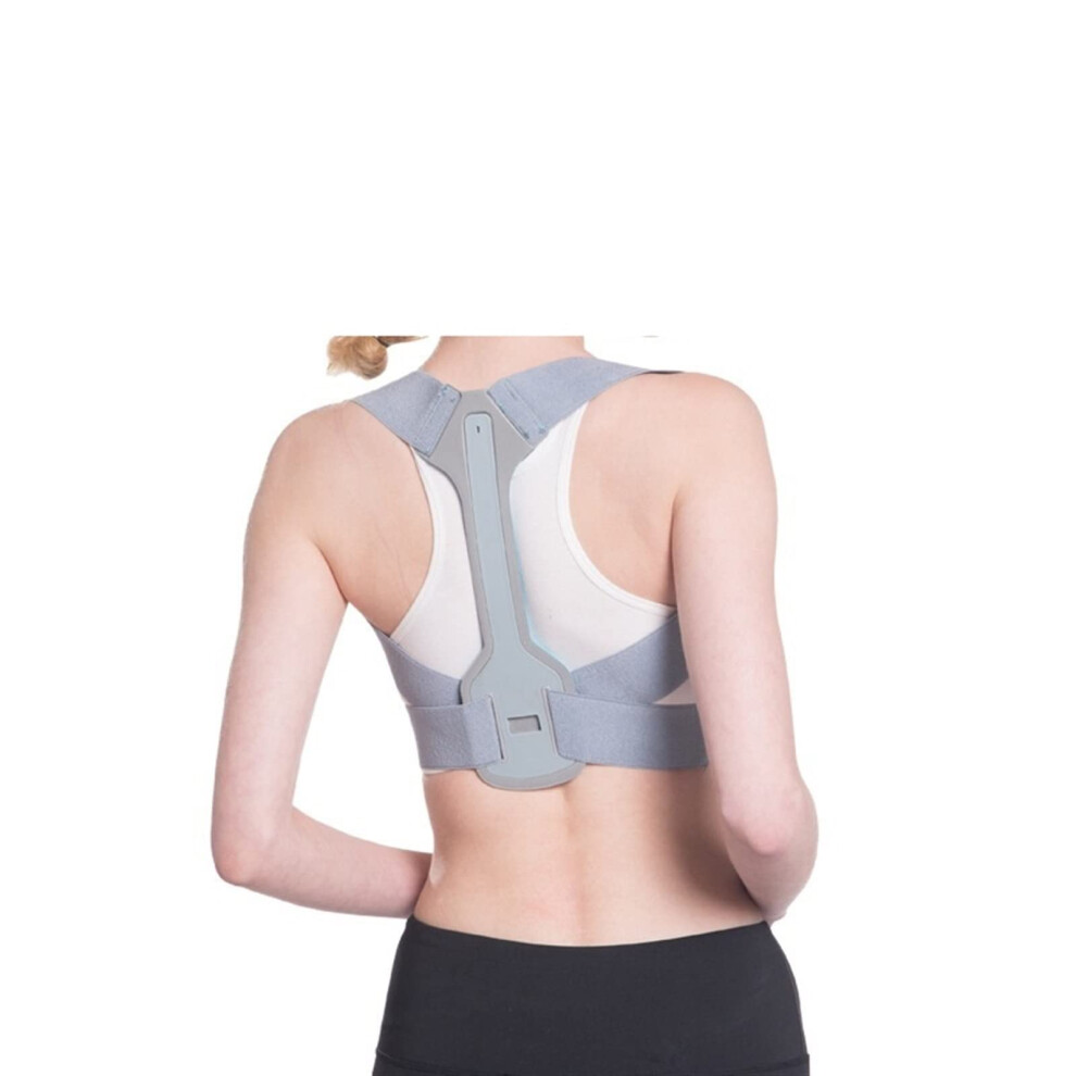 Gray Adjustable Back Posture Corrector, Spine, Back, Shoulder, Lumbar ( B)
