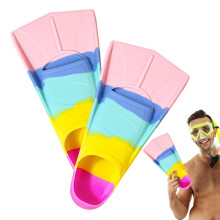 Swimming Fins, Swimming Fins Lightweight Short Diving Fins for Adults, Swimming and Snorkel Fins, Effective Travel Size Fins to Improve Skills.