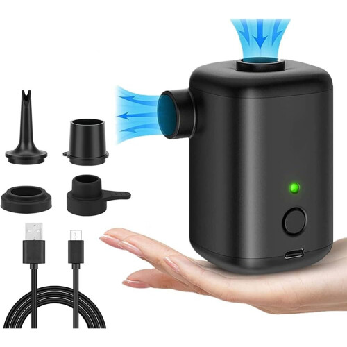Compact Design Electric Air Pump for Easy Carrying on Camping Adventures (Black) 1