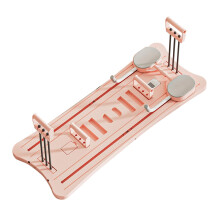 Pilates Reformer Board Core Workout Equipment Foldable Home Training Device Rose