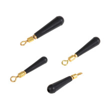 100pcs Black Fishing Drift Seat Fishing Rolling Drift Fishing Drift Rubber Fishing Float