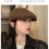 Women’s Wool Blend Cap Winter Beret Hat with Sun-light green 2