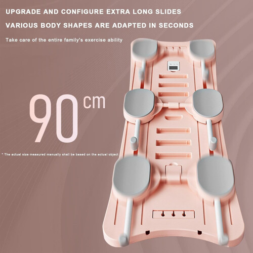 Pilates Reformer Board  Core Workout Equipment  Foldable  Home Training Device  Rose 2