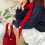 Wool Croissant Scarf For Women Winter Shawl Triangular Wrap-A 5