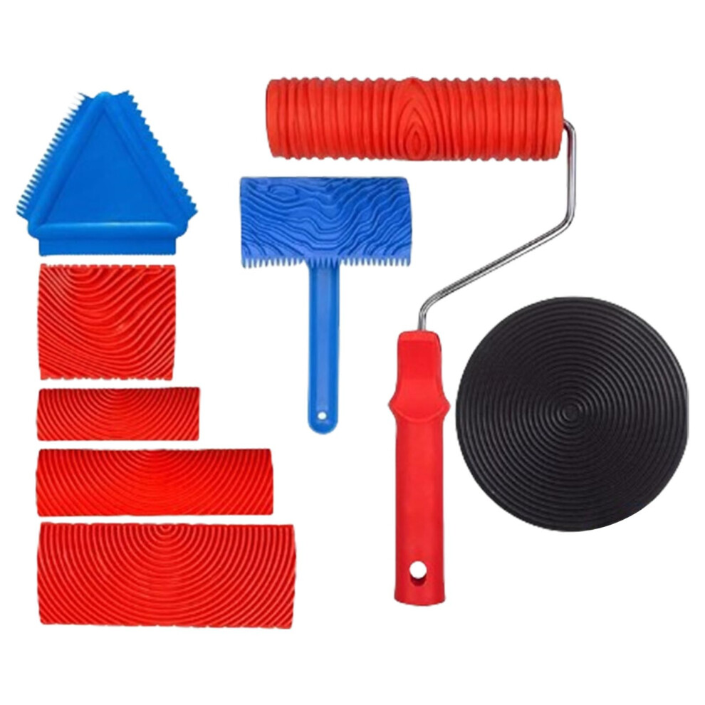 8Piece Multipurpose Paint Roller Set With Durable Plastic Rollers For Interior Wall Applications, Daily Use Ref: 9298 9426802191752