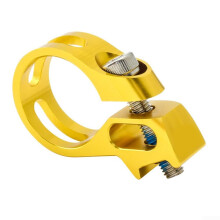 Thumb Shift Clamp Ring Aluminum Alloy for SRAM Systems, for Improving Cycling Comfort (Gold)