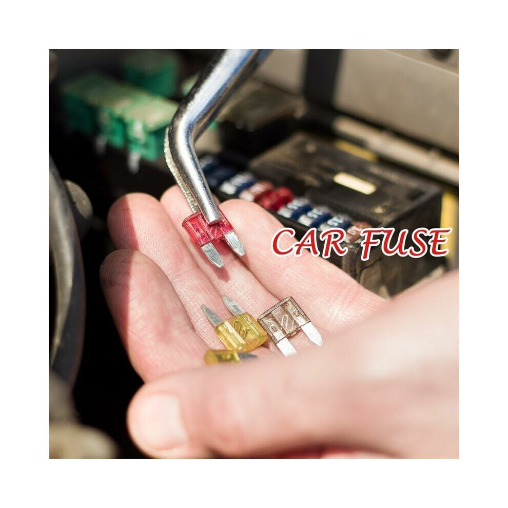 Ultimate Car Fuses Assortment Kit, Blade Fuses Automotive Protection From Short-Circuit Overload, Mini Blade Atm Fuse, Zn Alloy Plastic 32 V Rated 9128293320726