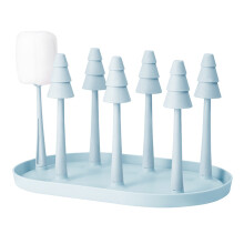 Versatile Baby Gear, Space Saving Travel Holder For Quick Drying, Baby Bottle Drying Rack Large Capacity, Wooden Design