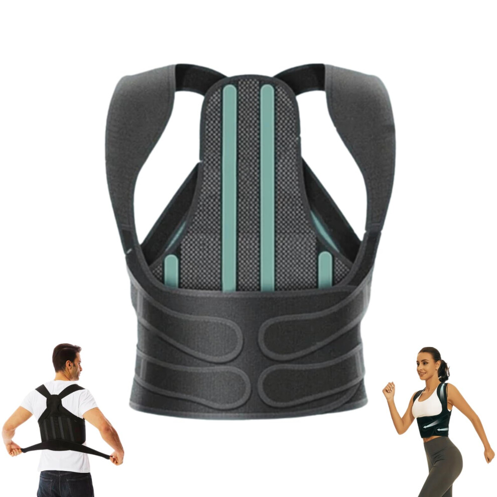 ICAL Posture Corrector  Relieves Pain  Aligns Back  Adjustable Support for Back, Neck, Shoulders  XL