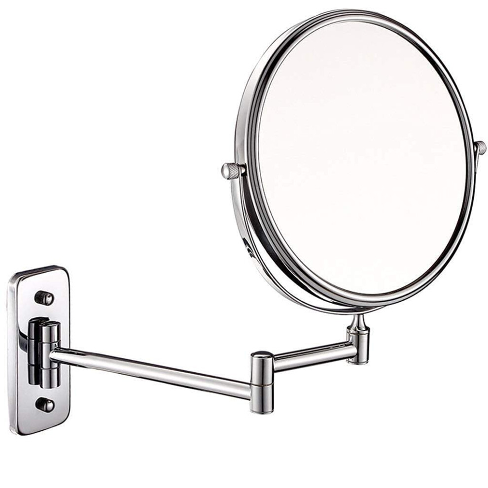 WallMounted Makeup Mirror WallMounted 8inch 10X Magnifying Mirror DoubleSided Folding Vanity Mirror
