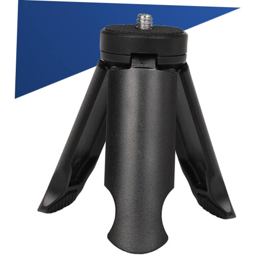 Tripod for Smartphone Camera Mini Desktop Tripod Rubberised 3/4 Inch Thread Black Mittel black 1