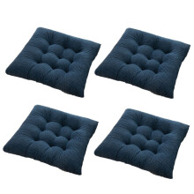 Tufted Design Chair Cushions, Easy Clean, 4 Pack (apple Green)