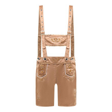 Bavarian Motorcycle Leather Trousers Set Short Leather Jeans