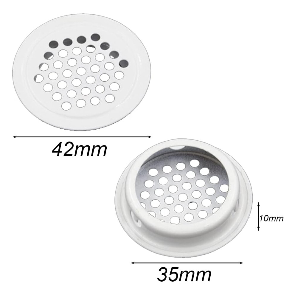 Circular Soffit Vent, Stainless Steel Mesh For Kitchen Bathroom Cabinets, Oxidation Resistance Honeycomb Design Air Vents Ensuring Fresh Odorless 9128293320399
