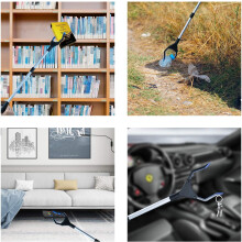 Extra lange grijper, opvouwbare grijper met 360 graden rotatie en magnetische punt voor een verstelbare pasvorm, ideaal mobiliteitshulpmiddel met