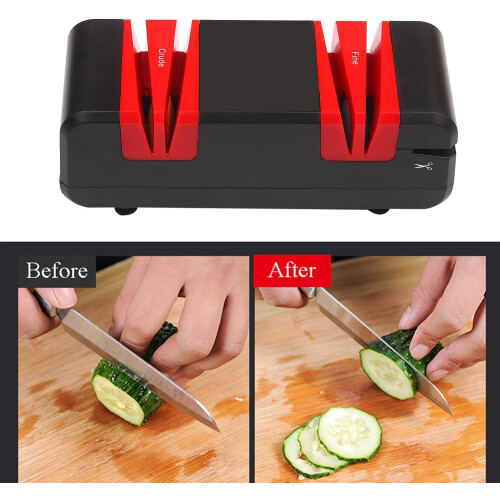 Professional Electric Knife Sharpener, Automatic with 15 Degree Bevel for Knives, Scissors 2