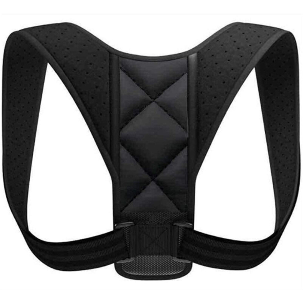 Black Adjustable Support Belt For Correcting Back Posture, Collarbone, Spine, Back (Color: Size: Xlarge) ( Xl) ( Xl) Zwartone Xl