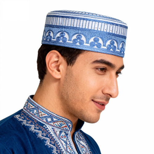 Breathable Comfortable Polyester Flat Top Worship Cap-brown S 2