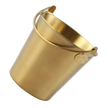 Snack bucket with handle, practical fries holder, ice cubestyle stylish food container for restaurants, bars, and home snacks.