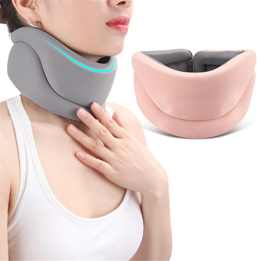 Pink Neck Support For Neck Pain, Ergonomics Cervical Collar Anti Snore (, L)