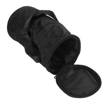 Grande Sacchetto Portatile per Cuccioli in Oxford, Nero, 24.5x14.5cm
