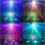 Disco Light, LED ThreeHole Dance Table Lamp DJ Party MultiPattern (White) 4