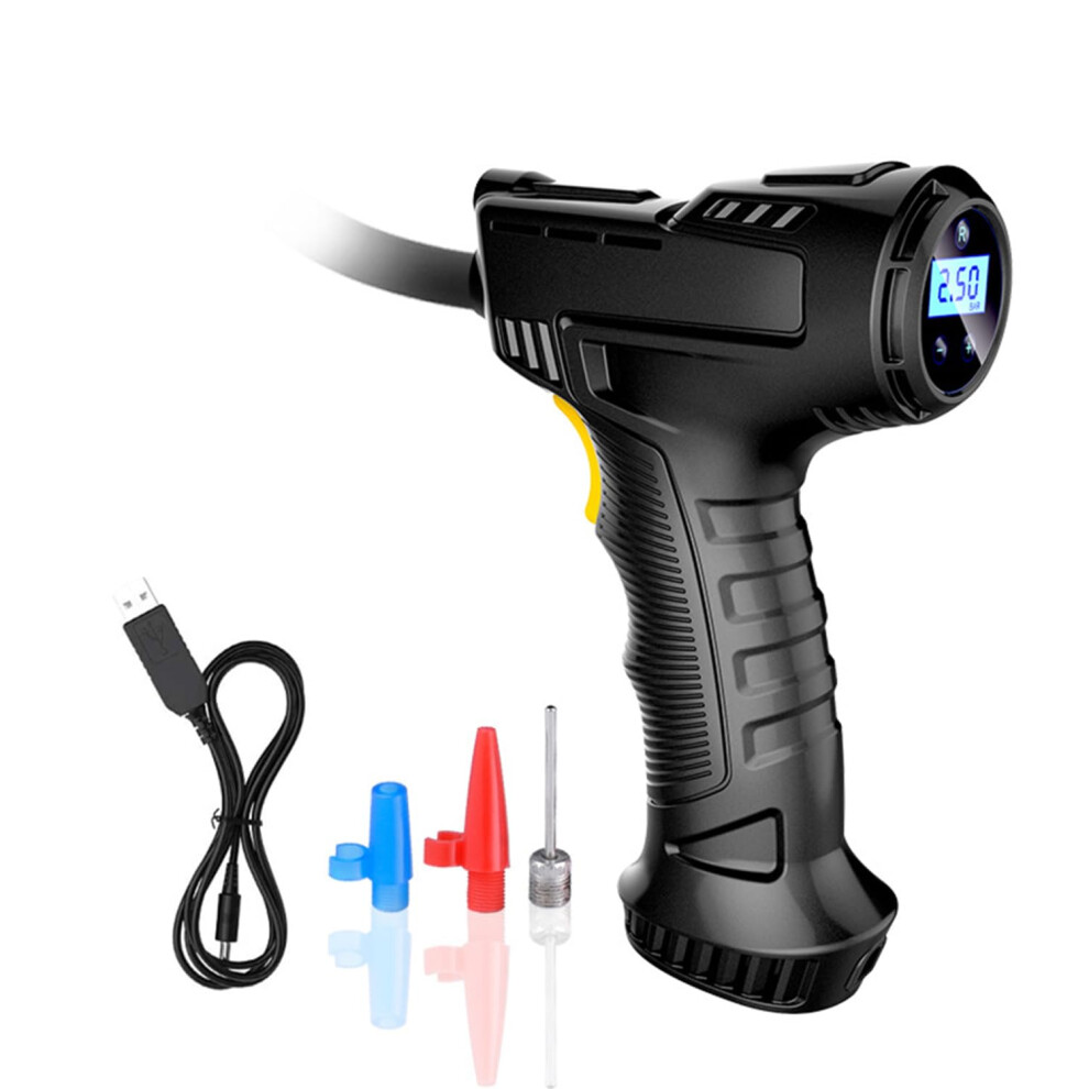 Kosingna Portable Handheld Inflatable Pump Wireless Car Air Compressor Tire Inflator With Digital Display Led Pressure Gauge Car Accessories Light 9412369765215