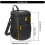 Tennis Balls Bag with Shoulder Strap Detachable Adjustable for Training 5