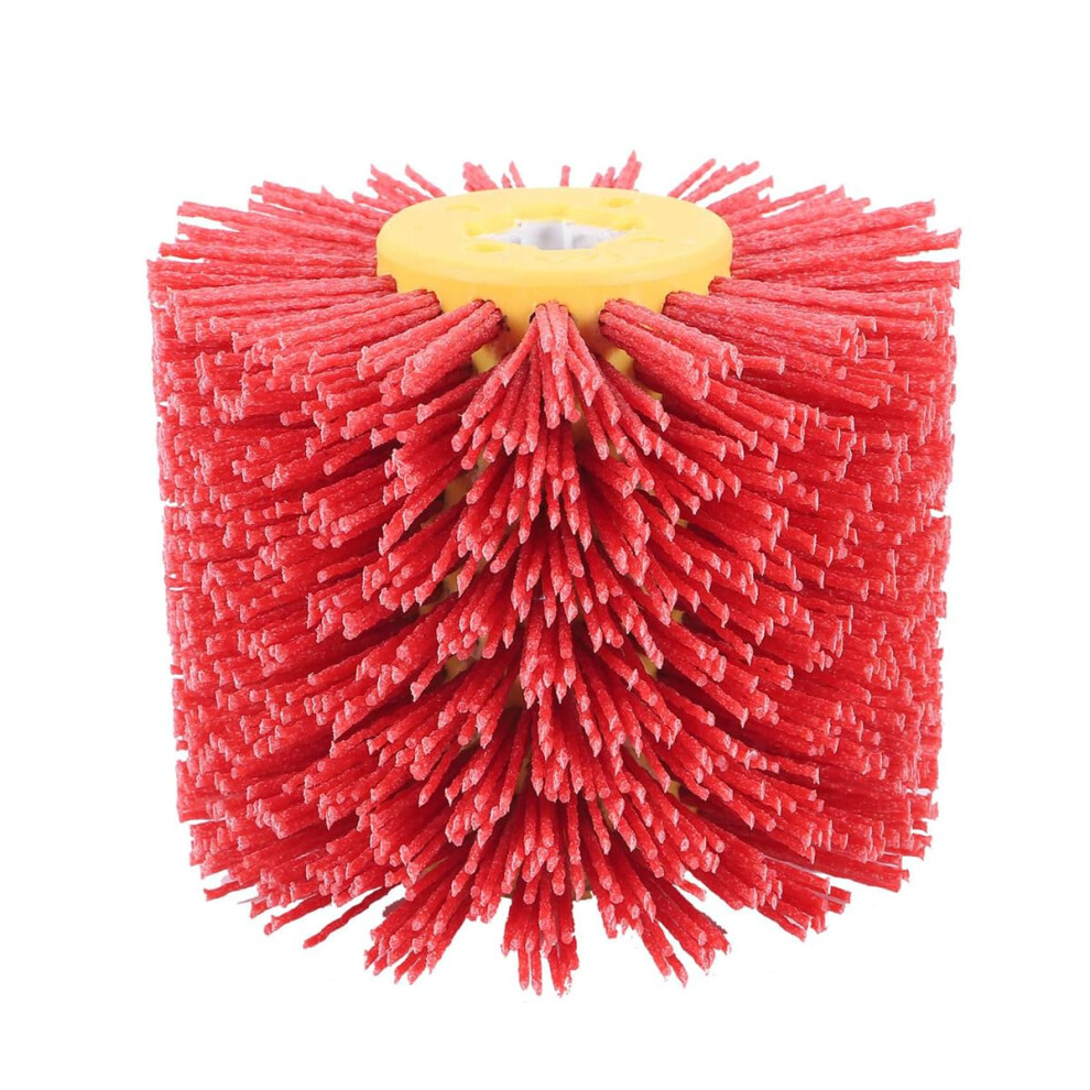 Grinding Brushes, Polishing Disc Brushes, Red Abrasive Wire Drum Brushes, Suitable For Deburring And Polishing (320). 9426802196016