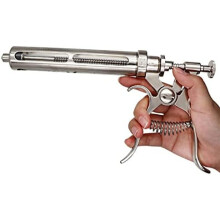Beef Syringe Gun, Adjustable Continuous Syringe for Cattle, Goats, Pigs, 30/50 Cc