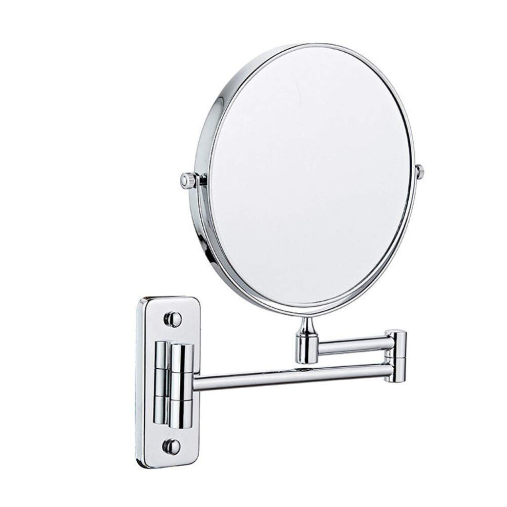 Wall Mounted Cosmetic Mirror 3X/1X Magnification Makeup Mirror  Rotation for Beauty Makeup/Bathroom Shaving (Color : 3)