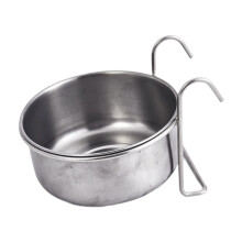Hanging Pet Bowl Dog Kennel Bowl Food Water Dish for Crate for Indoor Cats Bird Bunny, 18x6.5cm