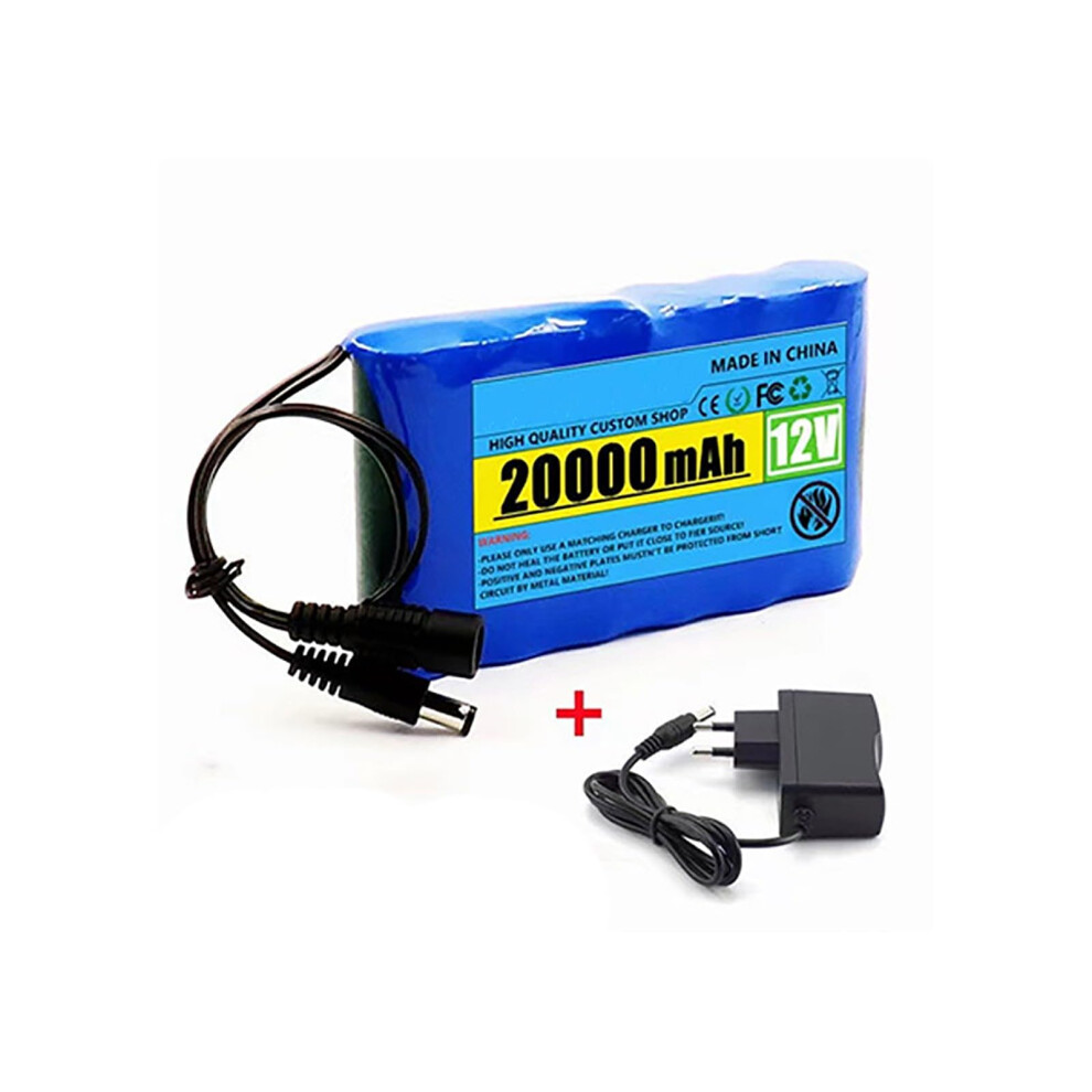 Lithium Battery Pack 3S2p 12V 20000Mah Builtin Protection Board Rechargeable Lithium Ion Batteries With 12.6V 1A Charger 9426802196443