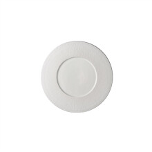 30.5 cm black dinner plate, set of 6 modern ceramic tableware, stackable B standard size.